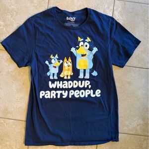 Boys' Navy 'Whaddup, Party People' Graphic Tee - Blue